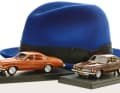 Der Hut von Kojak und sein Einsatzwagen Buick Century 455 gleich zweimal in 1:43