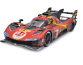 Der verdreckte Le- Mans-Sieger Ferrari 499P von 2023 kommt in 1:8 und im Riesenmaßstab 1:5 bei Amalgam
