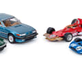 Very british: Triumph Spit!re, Rover 3500 SD1, Tyrrell 006 und Lotus 72 zeigen Helden des United Kingdom in 1:87