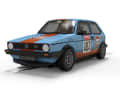 Die deutschen Fans der Autorennbahn werden sich über diese "Gulf"-Rennversion des VW Golf GTI der ersten Generation als 1:32-Racer freuen ] Foto: Werk