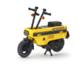 Auch der Faltroller Motocompo ist mit an Bord und lässt sich wahlweise auch im Kofferraum des Dreitürers in 1:24 verstauen ] Foto: Werk