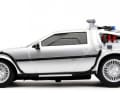 Nur die Scheiben an der DeLorean-Miniatur sind geschwärzt , um die Technik zu verbergen