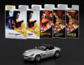 Der BMW Z8 aus "Die Welt ist nicht genug" kommt bei Mini GT in der James-Bond-Serie der Baugröße 1:64 sogar mit fünf unterschiedlichen Filmplakaten im Blisterpack ] Foto: Werk