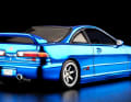 Die Farbe, in der Hot Wheels den Integra R von 1995 lackiert, heißt Spectraflame-OTTO-Blue und zeigt einen tiefen Glanz. Dazu kommen extrabreite Felgen. ] Foto: Werk