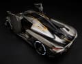 Ein Koenigsegg Jesko Absolut hat "Dihedral Synchro-Helix-Actuatin  Doors" – auch als Die-Cast-Modell in 1:64 ] Foto: Hot Wheels