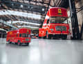 L Bei den Nutzfahrzeug- Fertigmodellen der Baugröße 1:18 gewann in diesem Jahr der ’67 OM Rolfo Ferrari- Renntransporter von CMR den Titel