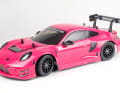 Tamiya Deutschland hat uns sogar als Preis ein Unikat spendiert: Den in Pink lackierten und schon komplett montierten Bausatz des RC-Flitzer Porsche Carrera 911 GT3 R in 1:10 ] Foto: Christian M. Hoffmann
