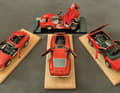 Die vier Ferrari-Modelle in 1:14 atmen die Stilsicherheit von Carlo Brianza in jedem Millimeterbruchteil
