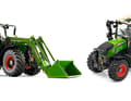 Bei Fendt kommen als Agritechnica-Stars der 724 Vario mit Frontlader CargoProfi von Wiking (links außen) und der Fendt 210 Vario von USK als 1:32-Verkleinerungen