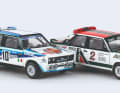 Wenn Brekina in H0 das Rallye-Fass aufmacht, dann sind die Fiat 131 mit dabei, mit denen Walter Röhrl Motorsportgeschichte geschrieben hat