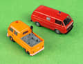 Einsatz-Bullis T1 Kommunal und T3 der Feuerwehr in H0