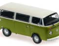 Dem VW T2b stehen Zweifarben-Lackierungen ganz besonders gut: hier in Beige und Grün