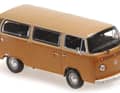 Ein optischer Volltreffer ist diese zweifarbig braune Lackierung des VW T2b von Maxichamps in 1:43