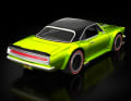 Zur giftgrünen Lackierung spendiert die 1:64-Legende dem Plymouth Barracuda von 1968 fette Verbreiterungen und Reifen ] Foto: Werk