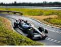Der erfahrene Driver  S. V. testete den Monoposto schon clever getarnt auf dem Nürburgring für finale Abstimmarbeiten. Die GULF-Lackierung ist noch ein Fake!  Sie kommt anders.] Foto: Werk
