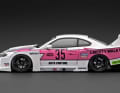 In der Seitenansicht der GT-Super ist die Silvia-Silhouette noch so gerade in 1:18 zu erkennen