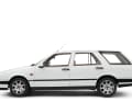 Die Seitenansicht in Bianco, also Weiß unterstreicht die perfekt getroffenen Proportionen des verkleinerten Lancia-Kombis ] Foto: Laudoracing Models