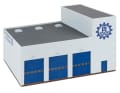 Bei der farblichen Gestaltung der Bauteile stehen außen die THW-Töne Weiß und Blau bei dem 1:87-Bausatz im Vordergrund ] Foto: Werk