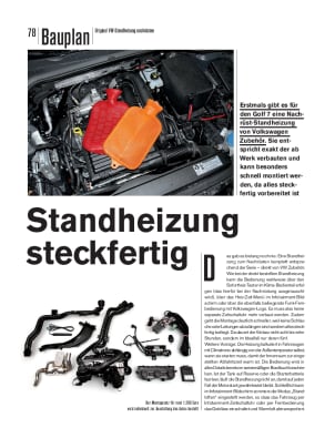Audi A3 (8V) Nachrüstung Nachrüstsatz Standheizung Lüftung Original Zubehör  NEU