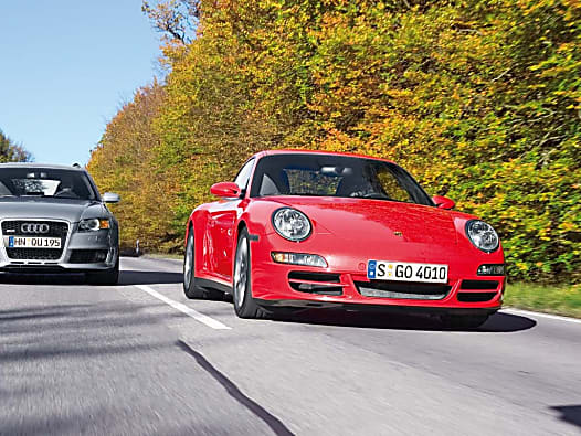 RS4 Avant 4.2 gegen Porsche 911 4S - ZEIT UND RAUM