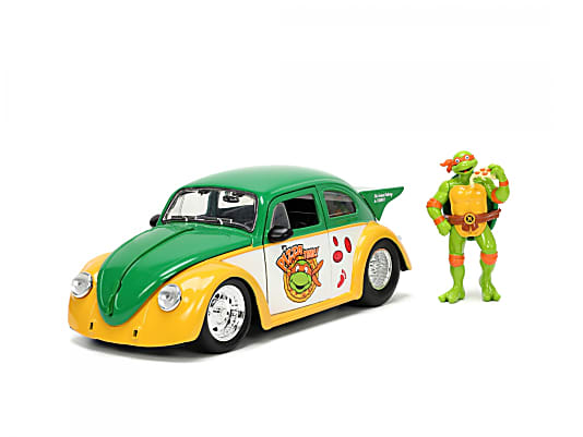 Bei Jada fährt Michelangelo auf den Käfer ab – als Ninja-Turtle im Maßstab 1:24