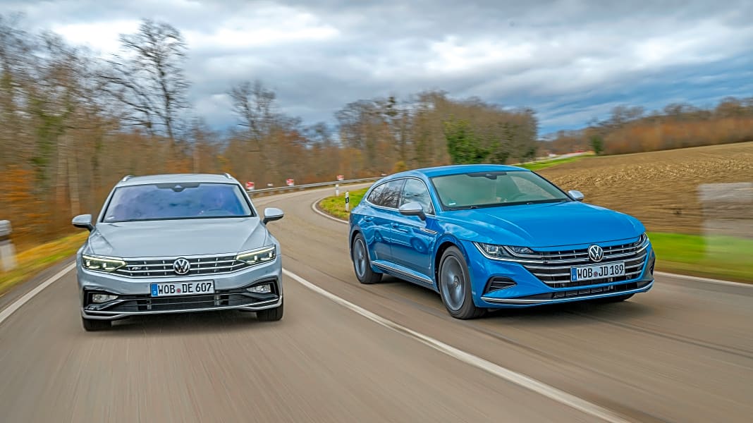 VW Passat Variant 2.0 TDI 4M vs. VW Arteon Shooting Brake 2.0 TDI 4M