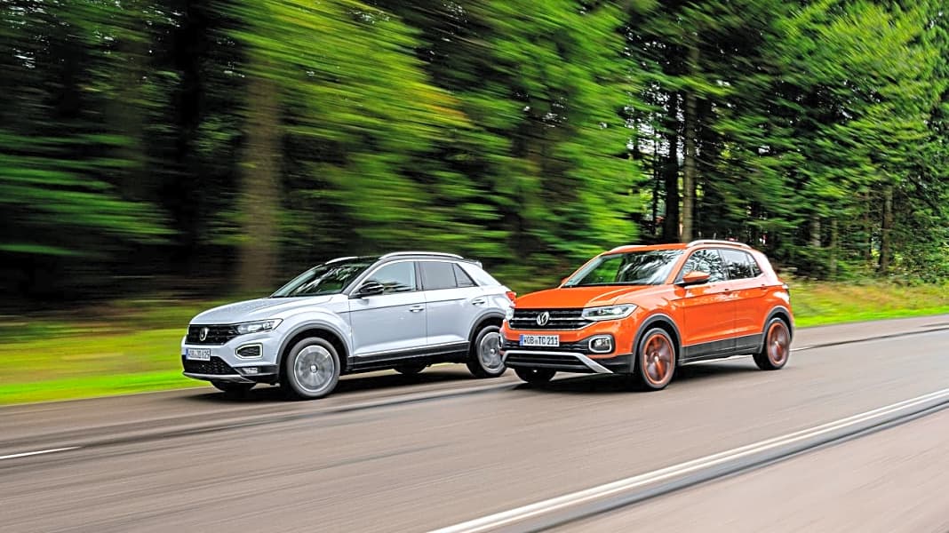 Vergleichstest: VW T-Roc vs. VW T-Cross - T-Time!