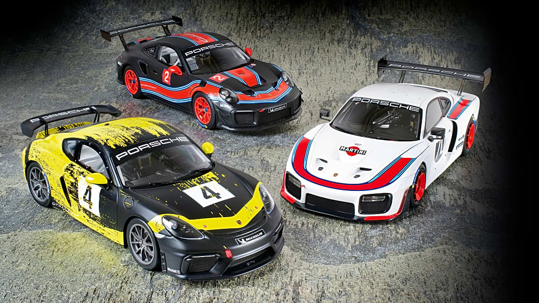 Zuffensausen-Trio: Drei neue Renn-Porsche in 1:18