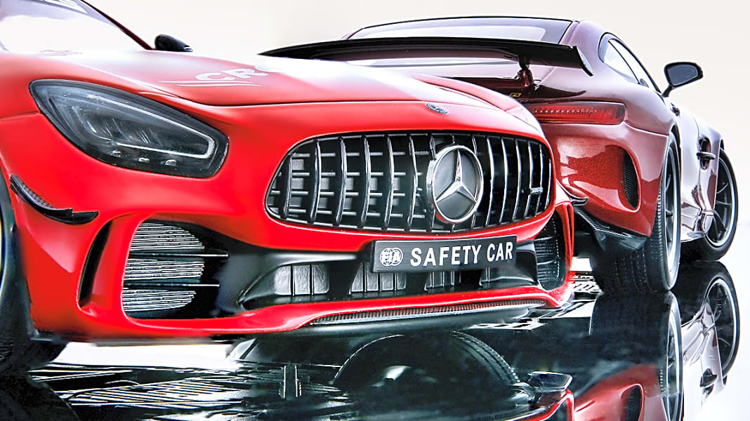 Im roten Bereich: Zwei neue Mercedes-AMG GT-R von Minichamps in 1:18