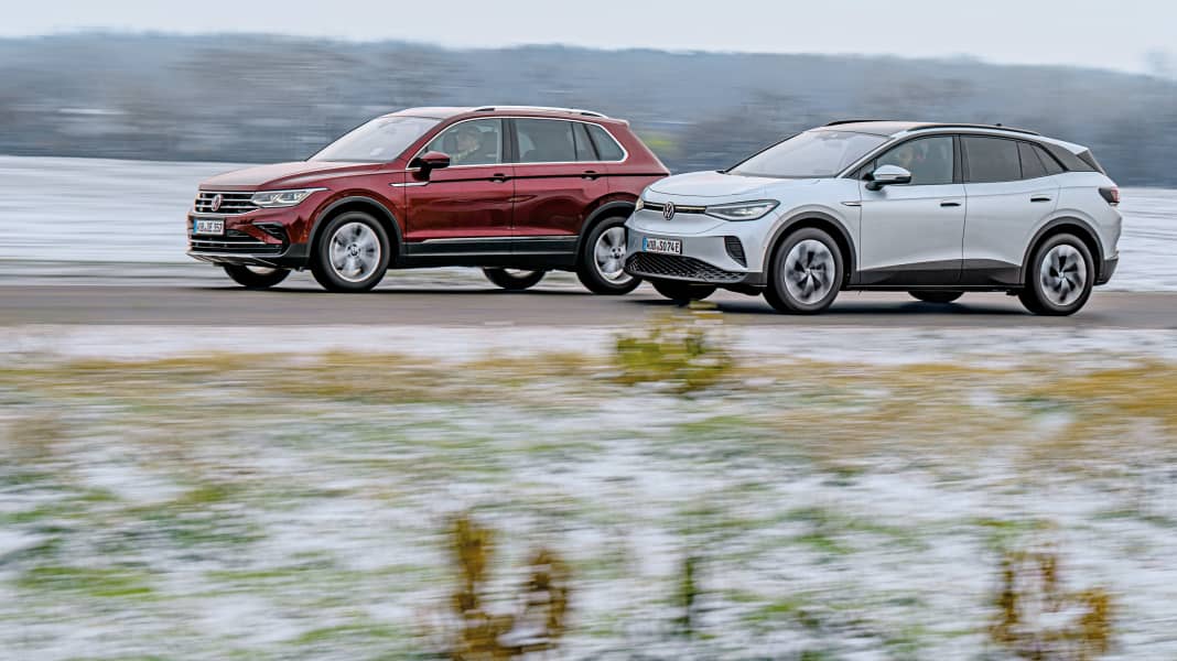 VW Tiguan vs. VW ID.4 2.0 TDI DSG vs. Pro Performance