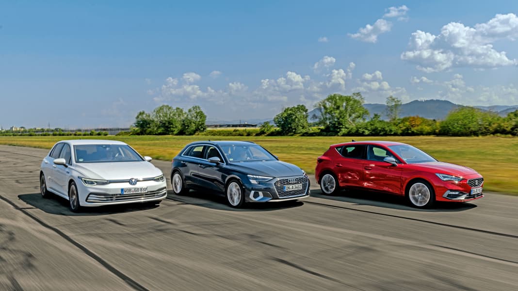 Vergleichstest: Audi A3 vs. Seat Leon vs. VW Golf – Familien-Duell