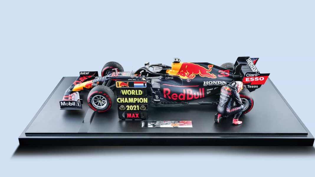 SAMMELN: ’21 Red Bull RB16B Max Verstappen von Minichamps in 1:12 - Maxi-Mumm