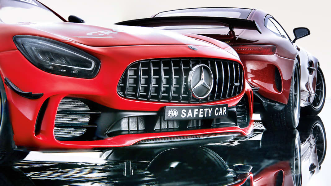 Im roten Bereich: Zwei neue Mercedes-AMG GT-R von Minichamps in 1:18