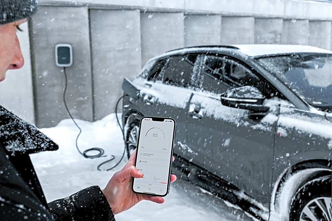 Vorkonditionierung per App hilft dabei, dass das Aufheizen der Batterie und des Innenraums nicht mit Energie aus der Fahrzeugbatterie sondern aus dem Stromnetz erledigt werden | Fotos Audi, VW, Skoda, GF