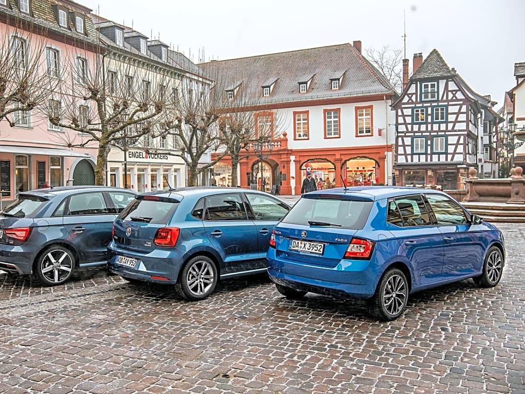 Vergleichstest:￼ Audi A1 vs. Skoda Fabia vs. VW Polo - Kurz und bündig