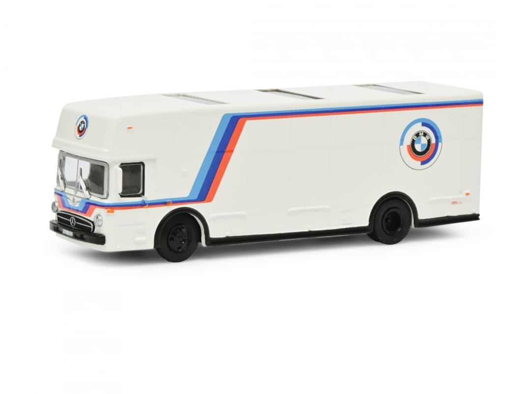 Schuco bringt BMW- und Porsche-Renntransporter jetzt auch in 1:87