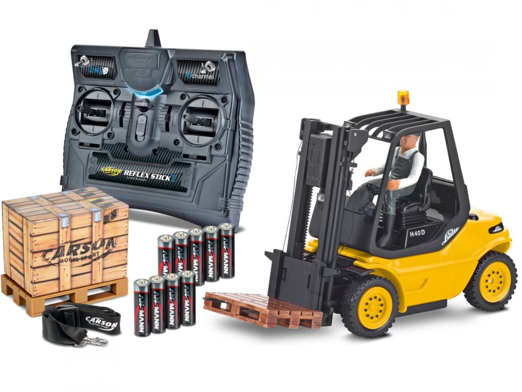 Mit dem Linde H40D stapelt Carson Modelsport hoch – im Maßstab 1:14