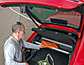 Der großzügig geschnittene Kofferraum bietet bis zu 1.555 Liter Ladevolumen