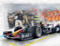 Das 1:12-Modell des Siegerautos von Abu Dhabi 2021 fängt einen ganz emotionalen Moment von Max Verstappen ein