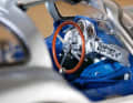 Wir können in dieser Story exklusive Bilder vom Handmuster des 300 SLR 08 mit der blauen Inneneinrichtung von CMC im Maßstab 1:18 zeigen