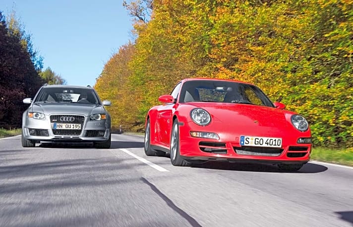   Vergleich: RS4 Avant 4.2 gegen Porsche 911 4S
