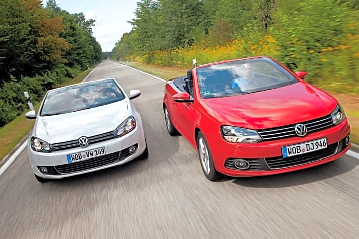   Vergleichstest: VW Golf Cabrio vs. Eos 1.4 TSI 160 PS