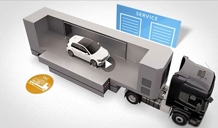   Das Video erläutert u.a. das mobile Abgasmesslabor für Messungen von Kundenfahrzeugen vor Ort.