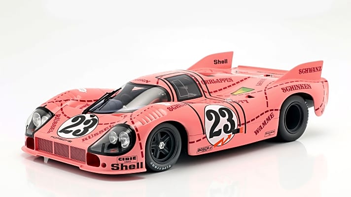 CMR bekennt in Sachen 1:12 und Resine weiter Farbe und bringt jetzt den Porsche 917/20, der als „pinke Sau“ Geschichte geschrieben hat