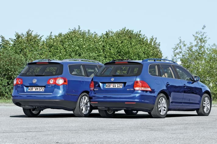   Vergleich: Golf 5 Variant gegen Passat Variant 2.0 TDI