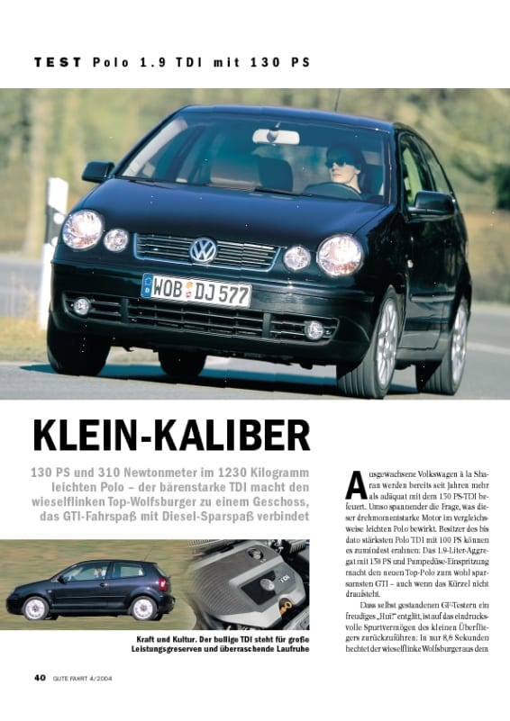 Test Polo 1.9 TDI mit 130 PS