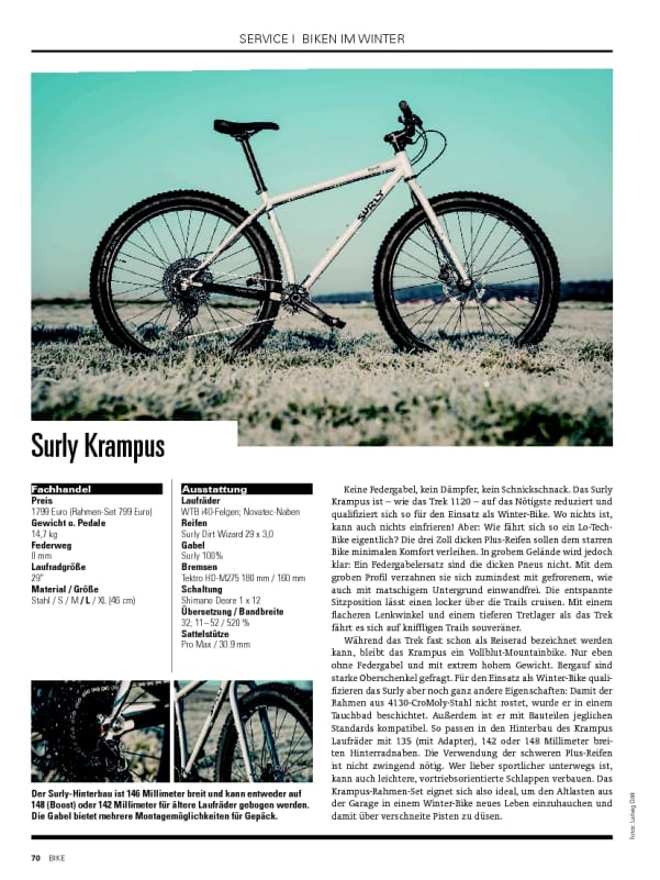 Winterbikes Surly Krampus vs Trek 1120