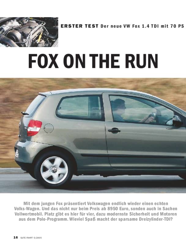 VW Fox und VW Polo Fahrbericht - AUTO BILD