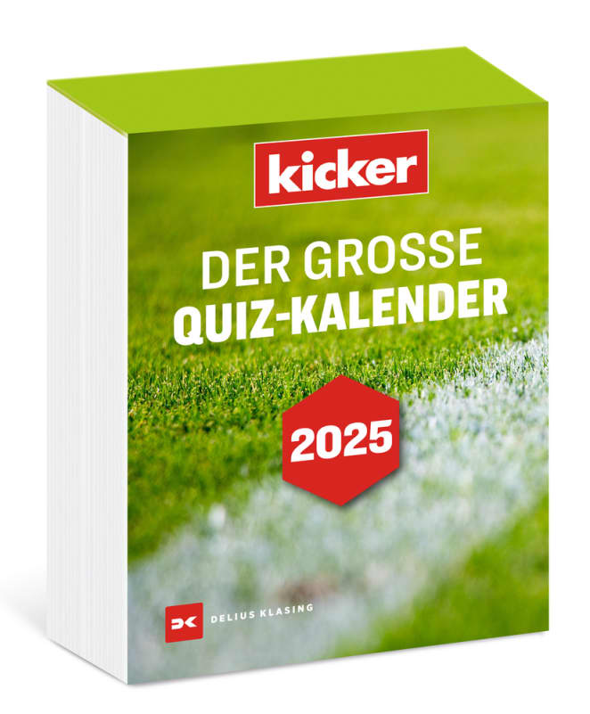 Der große kicker QuizKalender 2025 Delius Klasing SHOP