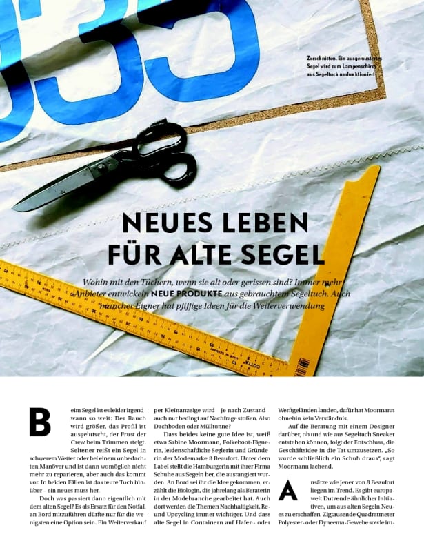 Recycling: Segeltuch-Upcycling